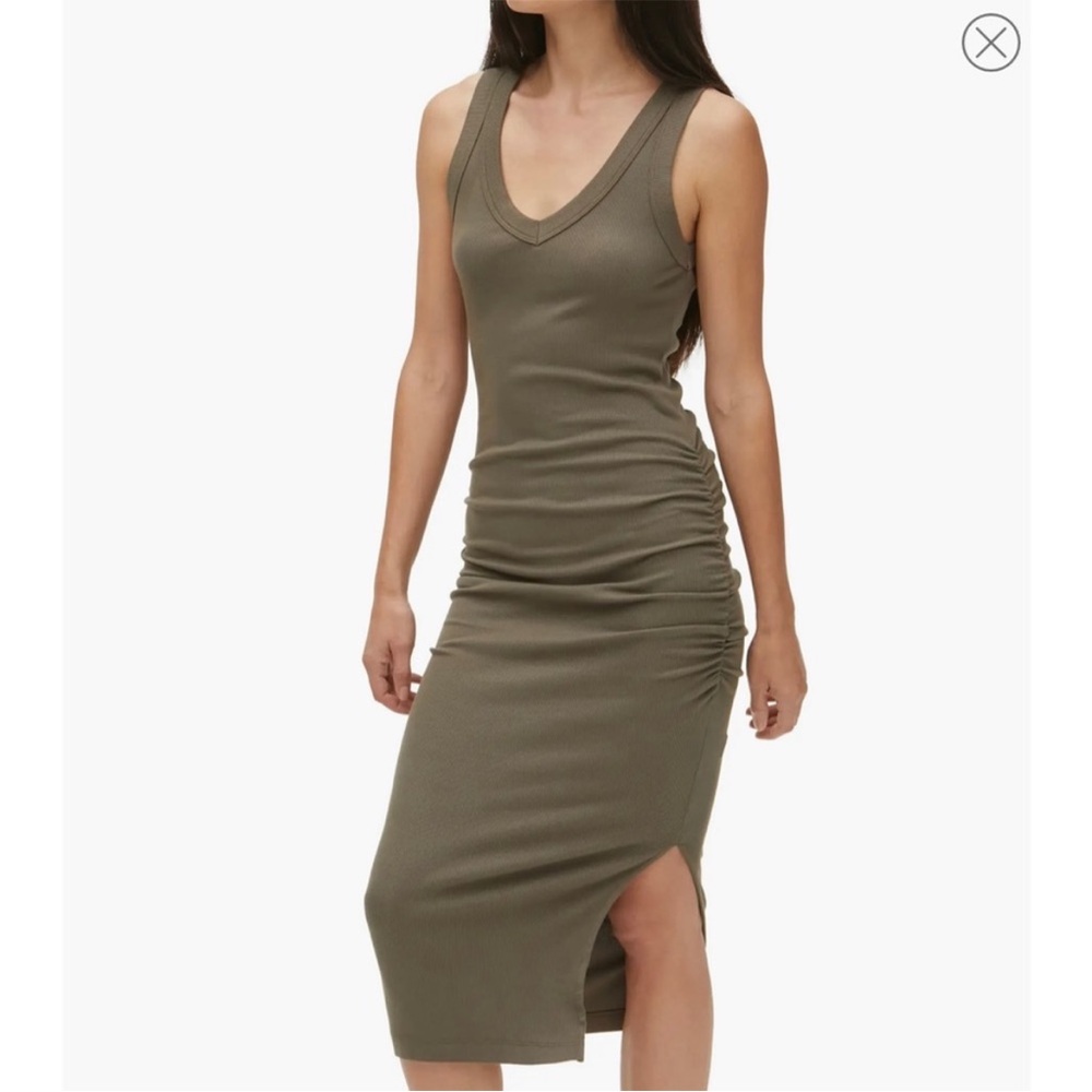 Michael Stars Ultra Rib V Neck Dress